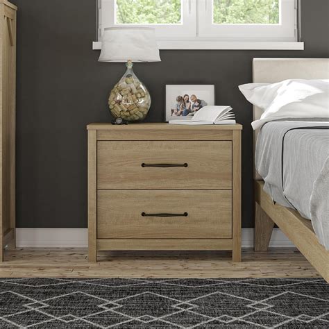 Ameriwood home abilene nightstand natural - The Stand ships flat to your door in 2 boxes and 2 adults are recommended to assemble. The Stand can hold TVs up to 65” wide or 120 lbs. The divided top shelf will hold up to 40 lbs. The lower shelves can support 20 lbs. each. Assembled dimensions: 31.9”H x …